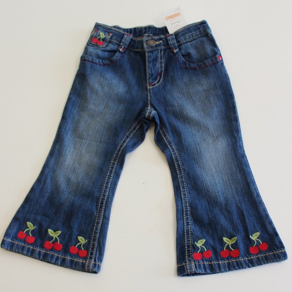 Gymboree Baby Girl Denim Blue Jeans Size 18-24 Mo